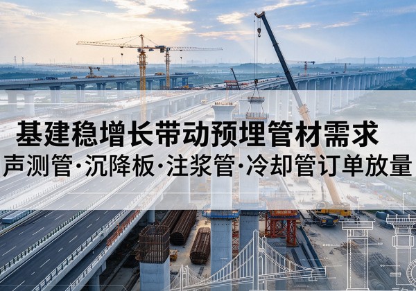 金林基建稳增长带动预埋监测管材需求，声测管、沉降板、注浆管订单持续放量